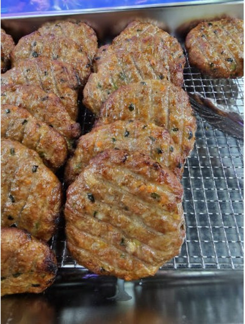 (두리정육점)한우 한돈으로직접빚어 만든 수제 야채 냉동 떡갈비110g* 5장[원산지:국내산], 110g, 5개