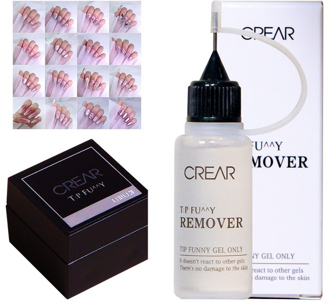 크레아 티퍼니젤 5ml+티퍼니젤(전용) 리무버 15ml+디자인팁(선택) 1세트, 005 S, 크레아 티퍼니젤 + 티퍼니젤(전용) 리무버