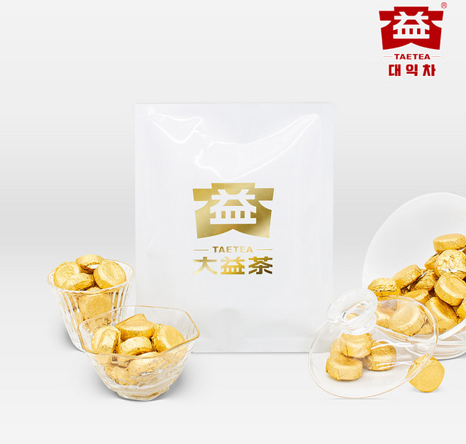 대익 보이차 소금타 일일타차 생차, 1개, 80g, 25개입