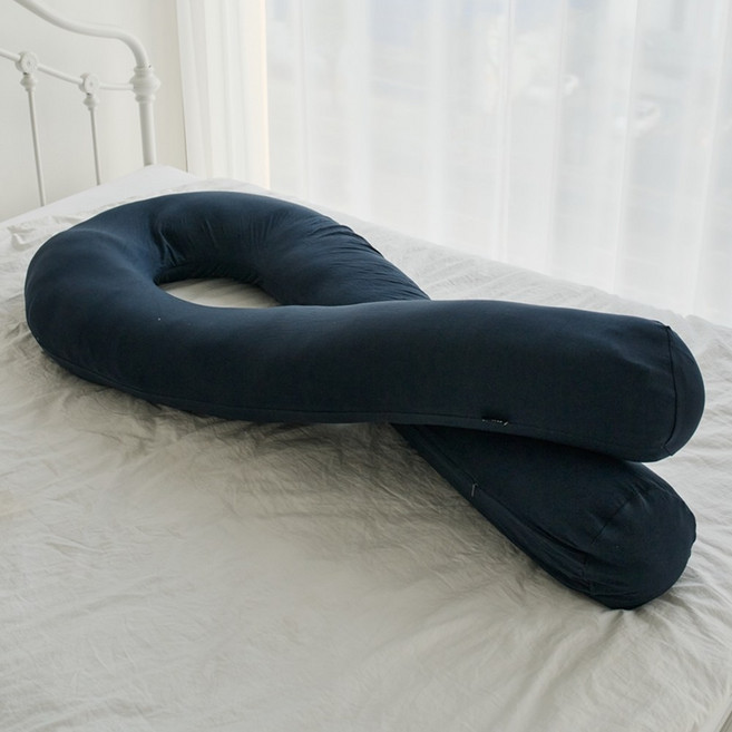 LINU 리누 꿀밤 바디필로우 U자 그란데 특대 사이즈, 딥네이비