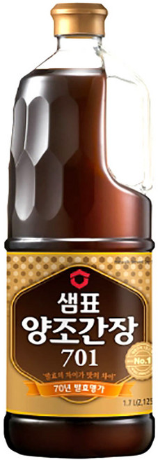 샘표 양조간장 701, 1.7L, 4개