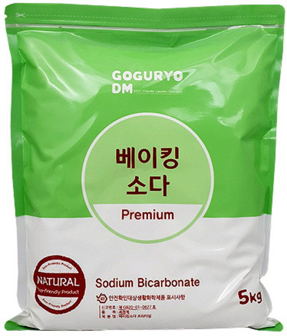 고구려디엠 베이킹소다 프리미엄 5kg x 1개 (싱가포르 노바베이사 제품)