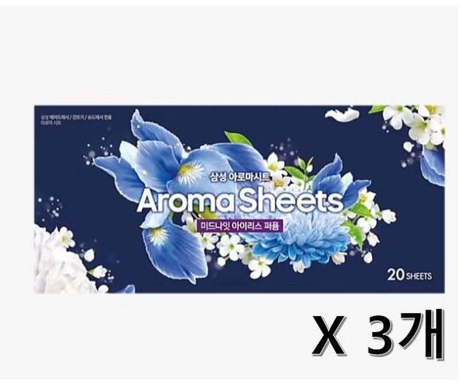 삼성 에어드레서전용 미세먼지필터 아로마향기시트, 3세트