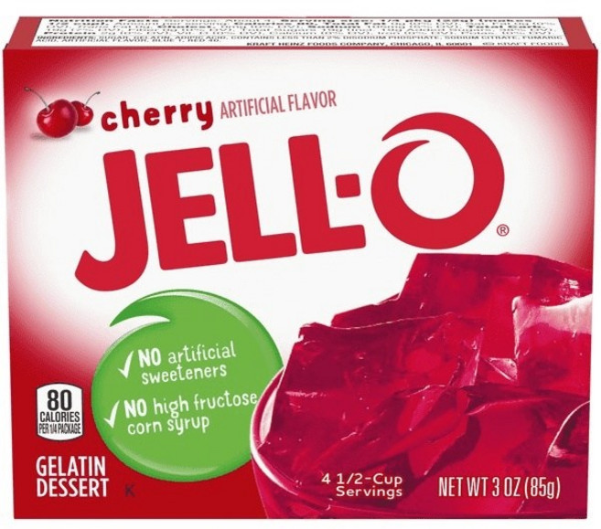 젤오 젤라틴 디저트 젤리 믹스 85g, 체리(Cherry), 1개