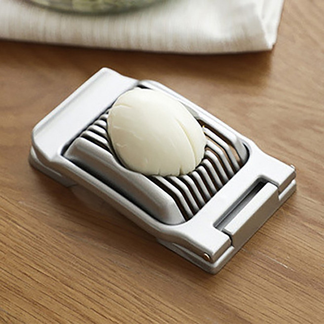 릴스베이 스텐 에그슬라이서 스팸 자르기 달걀 커팅기 계란 과일 절단기 샐러드 만들기, 1개, 실버