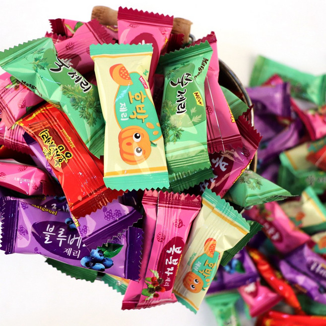 맛고을 종합제리 여러가지맛 젤리 대용량 4kg 벌크포장 업소용 식당용, 1개