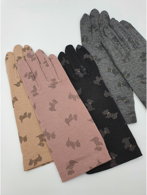 순면 천연 소재 국산 4계절용 장갑 퍼피 강아지 안나꽃 운전 산책시 자외선 손보호