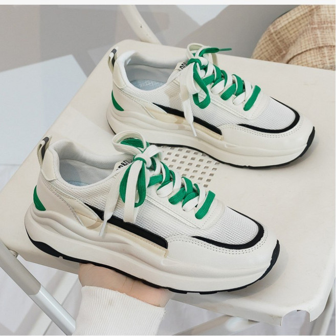 잭바든 여성운동화 발 편하고 통기성 좋은 여름 여성용 캐주얼 키높이 운동화 5cm