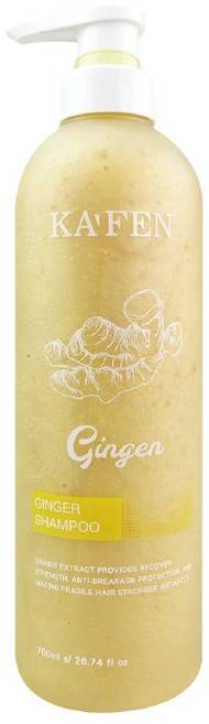 KA'FEN 生薑韌髮頭皮洗髮精 760ml, 1個