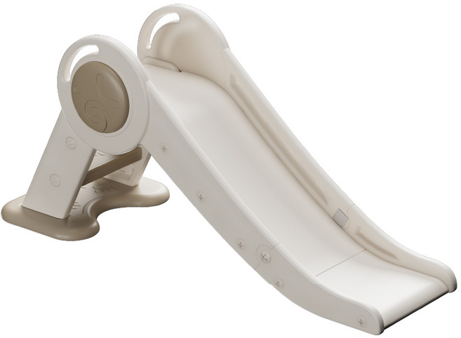 韓風可折疊兒童溜滑梯, 奶油米, 1箱