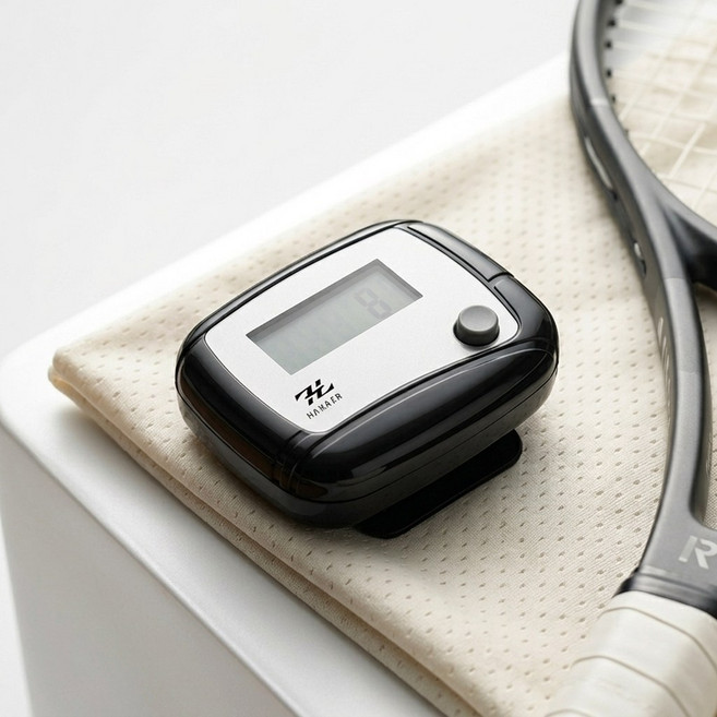 하네르 디지털 클립 만보기, 1개, 모던블랙