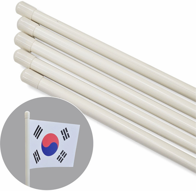 원형 PVC 깃대봉 16mmx50cm[1개] 족자 응원용 손잡이 깃발 각종원형봉, 1개, PVC깃대봉