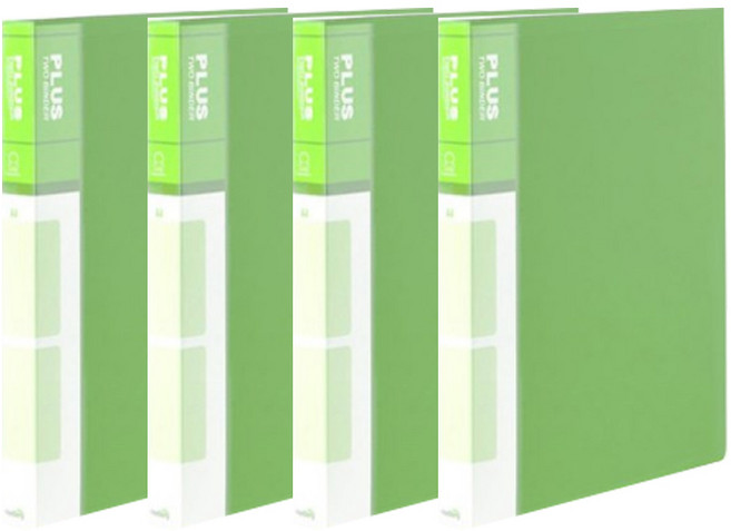 희망화일 PP 미니3공 O링 바인더 2cm, YellowGreen, 20개