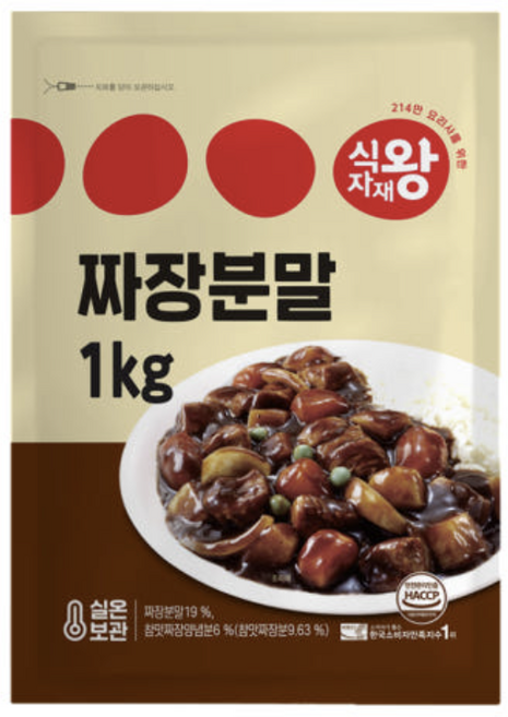 식자재왕 짜장분말, 1kg, 18개