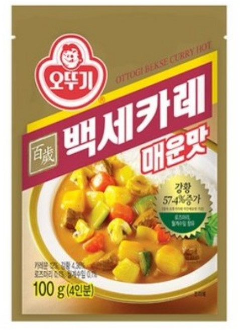 오뚜기 백세카레 매운맛 과립형, 100g