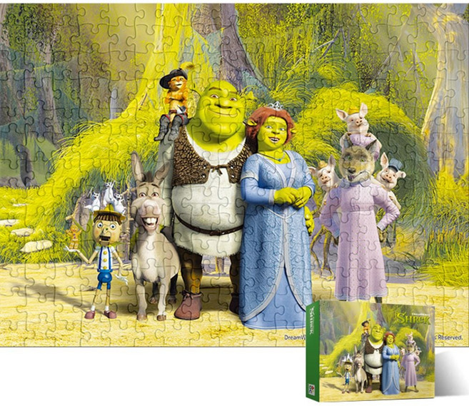 500피스 직소퍼즐 슈렉 가족 드림웍스 AL5327 buk*68930tb, 본상품선택, 1, 1개