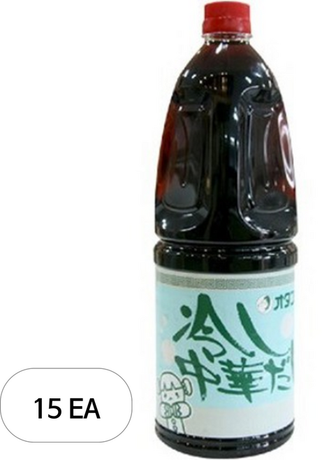 오타후쿠 히야시츄카 다시 냉라면 전용 소스, 1.8L, 15개