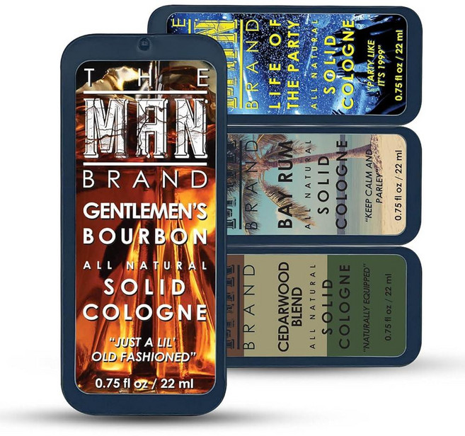 THE 더 Man BrAND & 솔리드 쾰른 샘플 세트 - 남성용 코롱 팩 향수 샘플러 여행용 사이즈 (트라이어드 3팩 각 21.3g(0.75온스) 182685, 울프팩