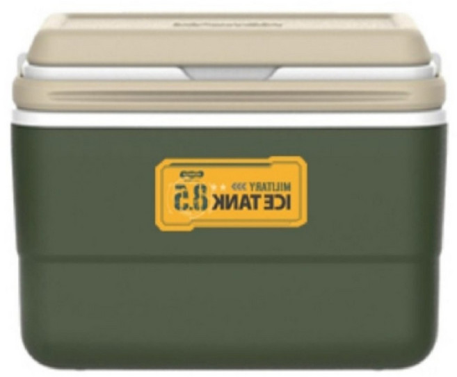 휘양찬란 미니 아이스박스 8.5리터 캠핑 카키+그레이