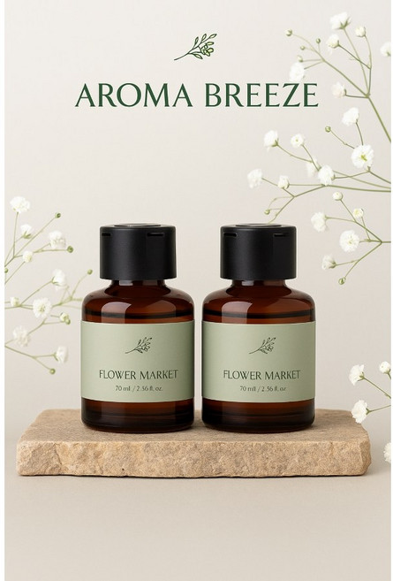 아로마브리즈 클래식 심지타입 차량용 디퓨저 70ml, 아쿠아시크릿 70ml, 2개