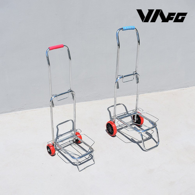VA 폴딩 핸드카트 접이식 구루마 낚시 장보기 캠핑 카트 손수레, 1개