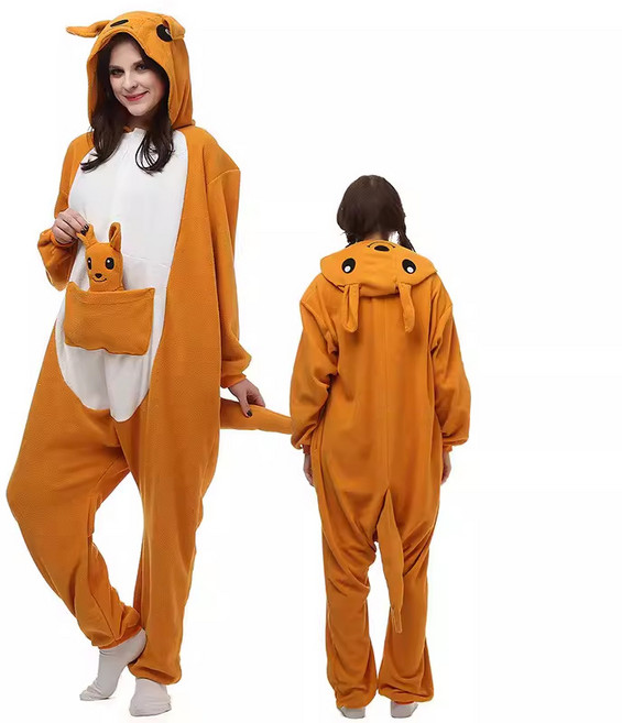 Ardez 동물 캐릭터 잠옷 올인원 할로윈 공룡 카툰 원피스 기모