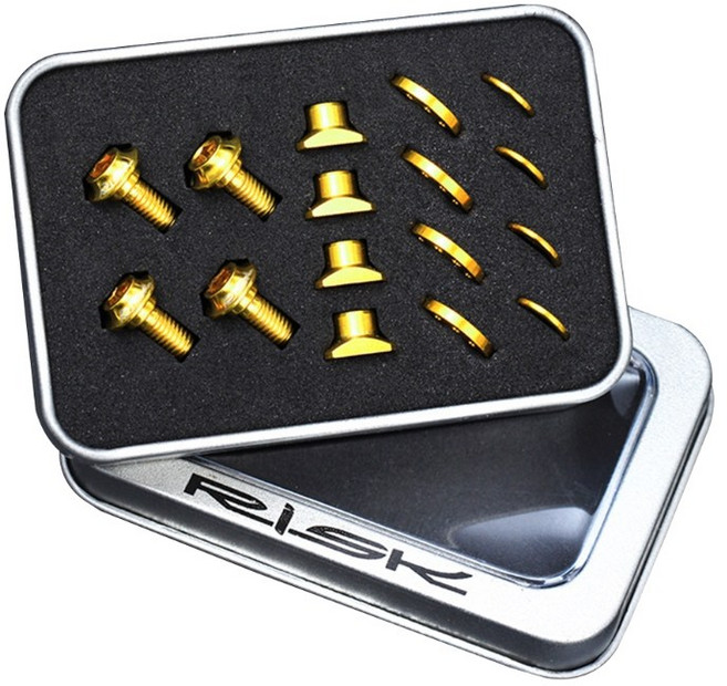 티타늄 합금 스크래치-볼트용 C 브레이크 슈즈용 체결나사 나사/다/105 MTB 로드바이크 체결신발 너트, 골드