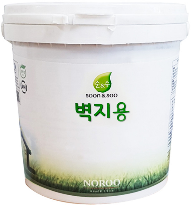 노루페인트 친환경 수성페인트 순앤수 방문가구용 벽지용 베란다용, 벽지용 퓨어화이트, 1개, 2L