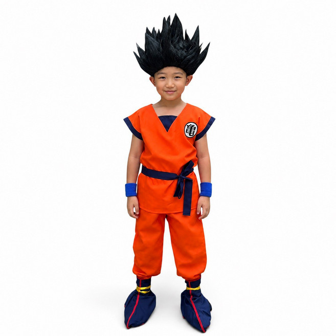 兒童悟空角色扮演服裝套裝 萬聖節派對服裝, 兒童龜字服裝S （100-115）, 1套