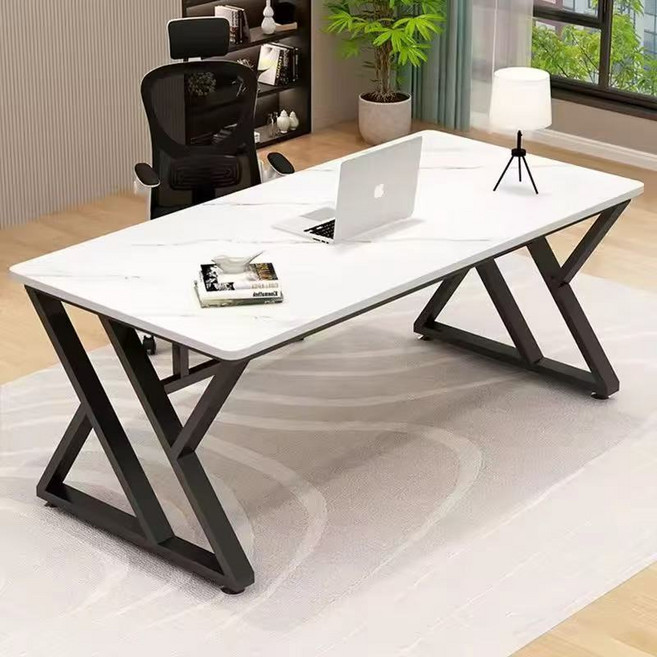 1인 책상 사무용 책상 게이밍 책상 2in1 다용도 컴퓨터 책상, 화이트