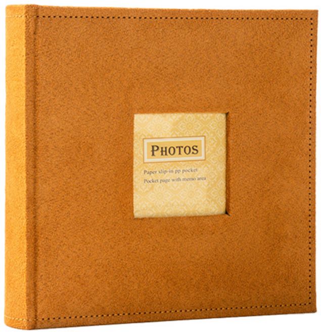 심상현의 스토어 감성 메모 패브릭 포토 앨범, 오렌지, 200매