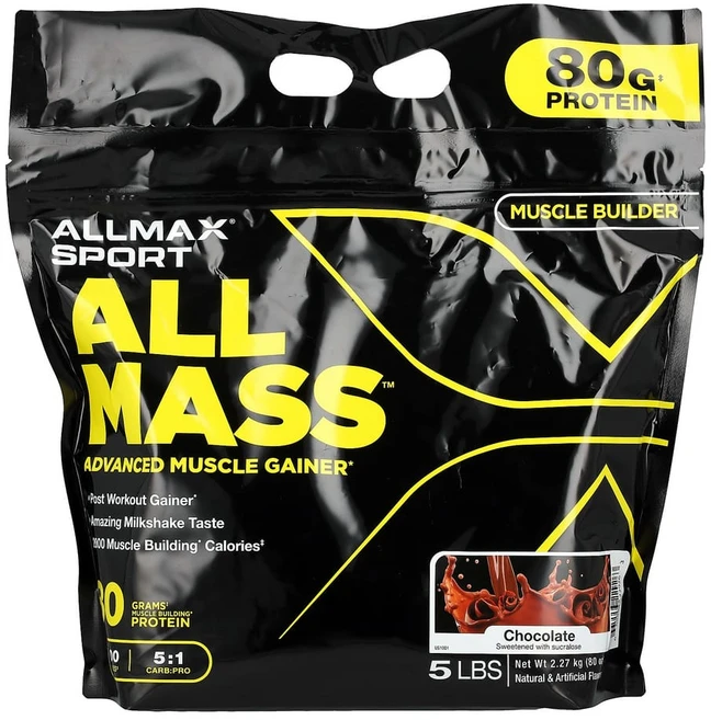 올맥스 Sport 모든 질량 고급 머슬 게이너 초콜릿 5lbs 2.27kg(80oz), 1개, 기본, 2.27kg - 쿠팡