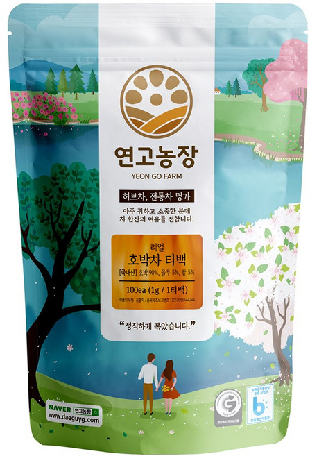 연고농장 볶은 Real 호박차 삼각티백, 1g, 100개입, 1개