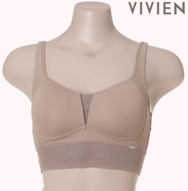 [비비안] 폴리쉘론 노와이어 스포츠 브라 BR1801A