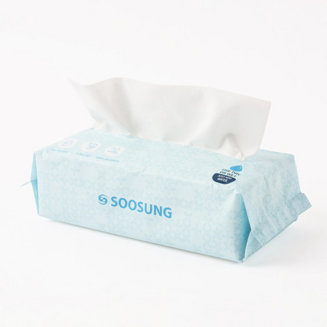수성 페이스티슈 일회용 세안티슈 페이스타올, 1개, 100매입