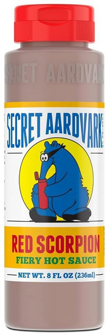 시크릿 아드박 스모키 치폴레 핫소스 저설탕 - 마일드 fl oz 구운 저탄수화물 8 하바네로스 1 팩 비유전 소스 마리네이드 & 페퍼, Red Scorpion, 8 Fl Oz (Pack of 2)