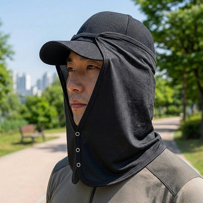 AMENYX 캡 선가드 햇빛가리개, 2개, 블랙