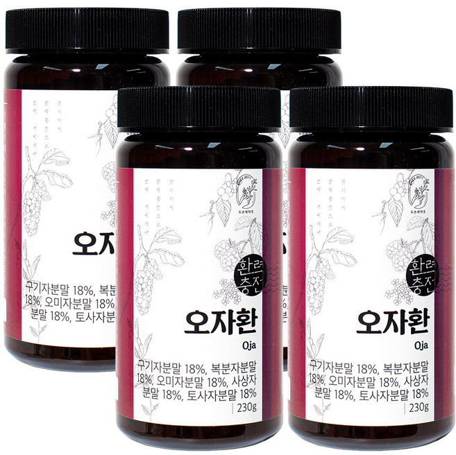 두손애약초 오자환 구기자 복분자 오미자 사상자 토사자 환, 4개, 230g
