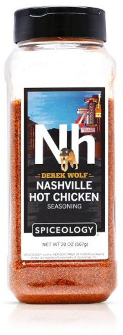 삼겹살 스테이크 캠핑요리 시즈닝 바베큐 스파이스톨로지 & 데릭 울프 내슈빌 핫 치킨 매콤 아메리칸 바비큐 러브 스파이스 블렌드 사용 시: 윙스 콜리플라워 돼지고기 연어 병아리콩, 20 Ounce (Pack of 1), 1개