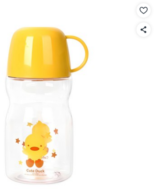 마이스타일 주주 물병, 옐로, 350ml, 1개