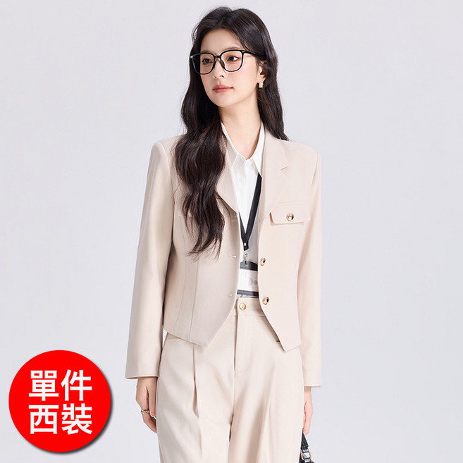 白領職業西裝套裝女夏季薄款職場正裝西服外套