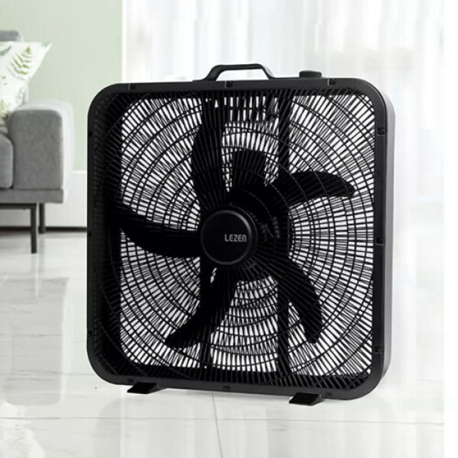 르젠 20인치 박스형 선풍기 무광 블랙 ESF-2020B
