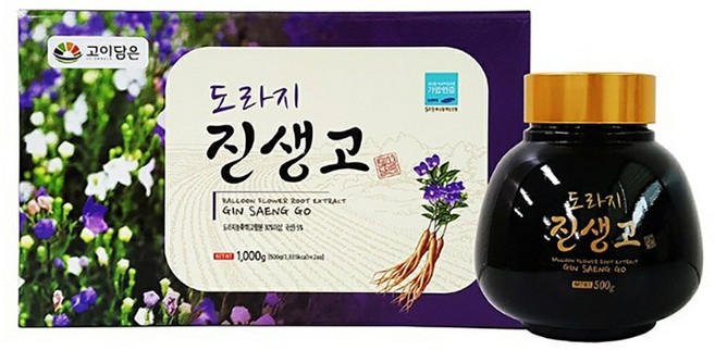 고이담은 도라지진생고 도라지 대추 생강 모과 배 농축액 함유 액상차 (쇼핑백포함), 3개, 500g