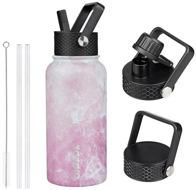 BJPKPK 6-in-1 풀 액세서리 스테인리스 워터보틀 1182ml 사쿠라, Blossom