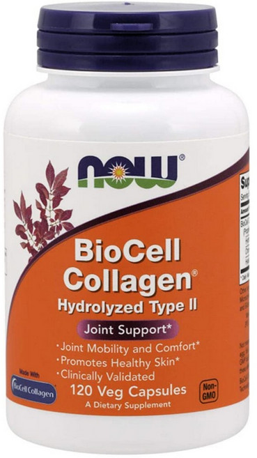 NOW Foods 나우푸드 바이오셀 저분자콜라겐 효능 Type 2 (120캡슐), 120정, 1개, 120정