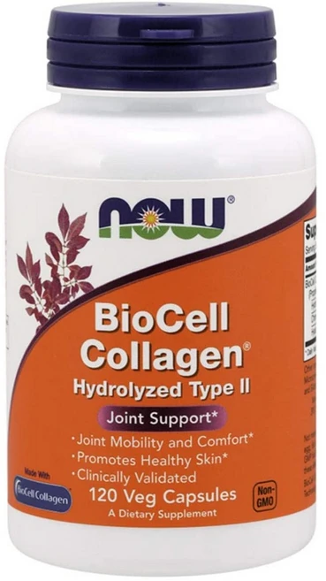 NOW Foods 나우푸드 바이오셀 저분자콜라겐 효능 Type 2 (120캡슐), 120정, 1개, 120정 - 쿠팡
