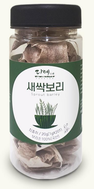 [본사직영] 다예 100%국산 새싹보리차 생분해 삼각티백 보틀티, 20g, 20개입, 10개