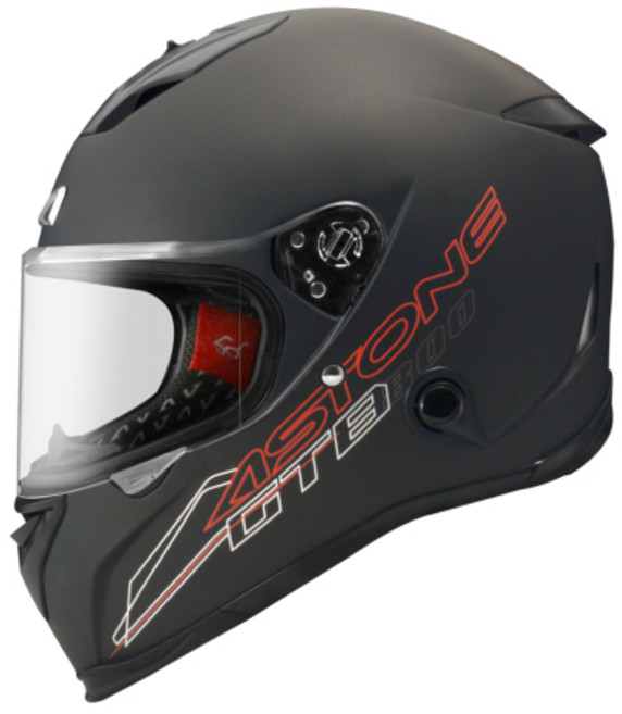 ASTONE GTB800 素色 安全帽 內墨鏡 眼鏡溝 排齒扣 台灣公司貨, 平光黑銀,L