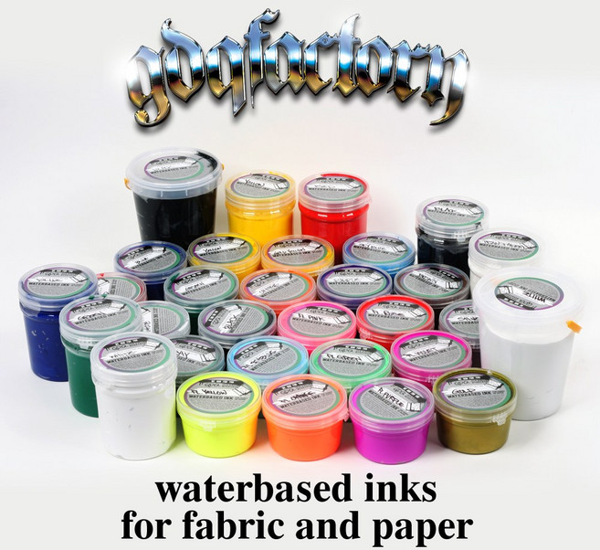 지디큐 팩토리 실크스크린 재료 나염용 수성잉크 [무독성], 250g, 투명 TRANSPARENT