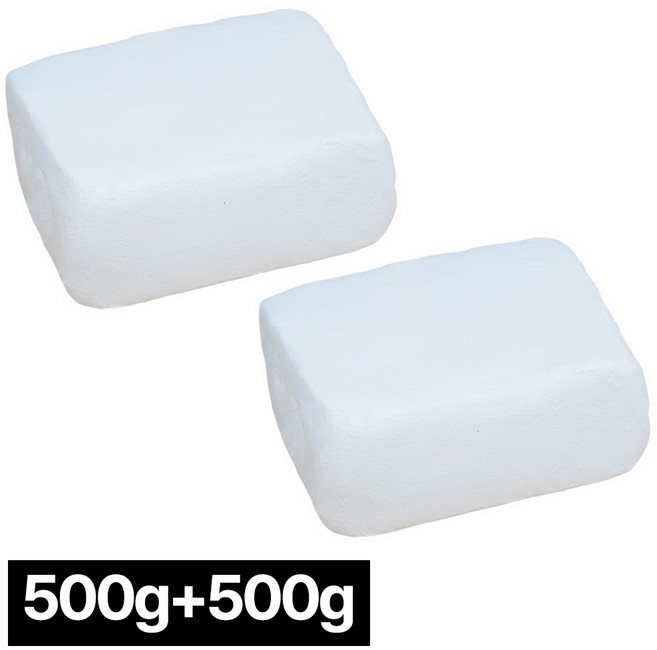 딜러버 공예 유점토 지점토 흰색 점토 찰흙, 화이트, 2개